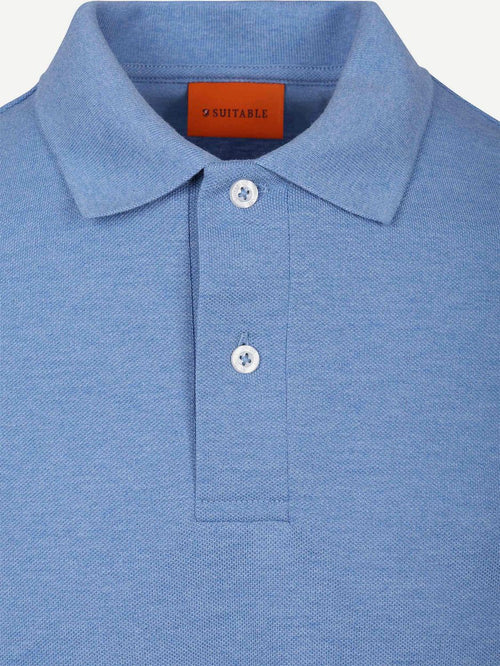 Polo mel pique mid blue