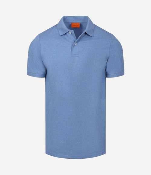 Polo mel pique mid blue