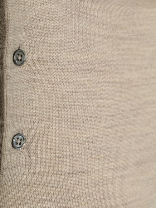 Polo rishi merinowol beige