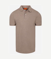 Poloshirt mel pique camel