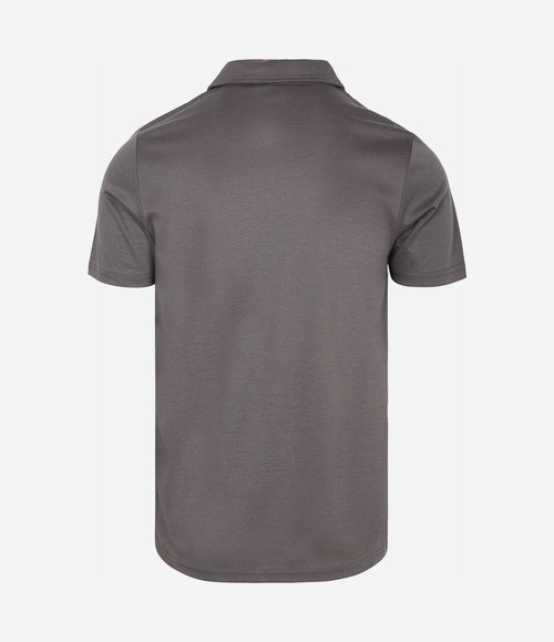 Poloshirt silky grijs