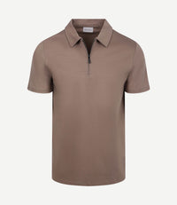 Poloshirt silky taupe