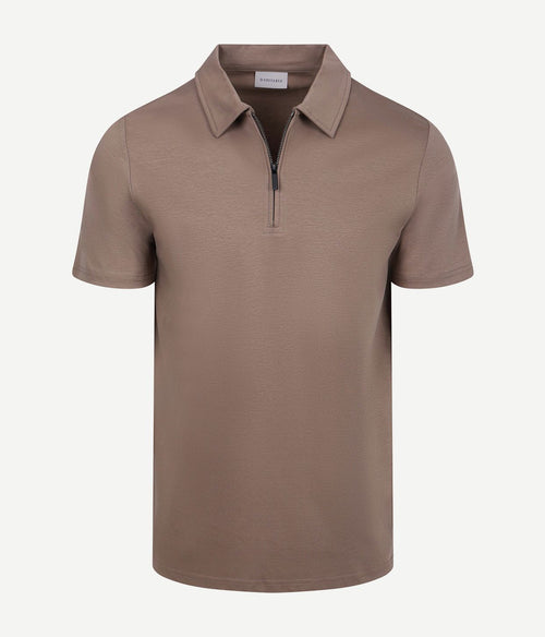 Poloshirt silky taupe