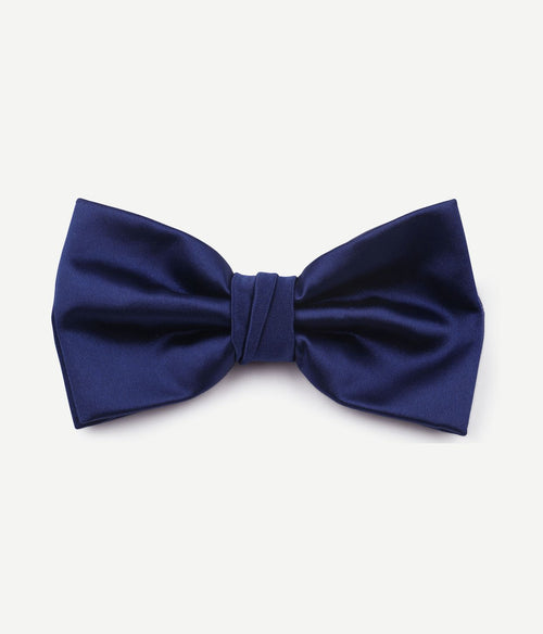 Polyester strik blauw