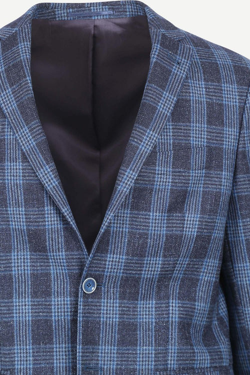 Suitable prestige colbert amqui ruit blauw
