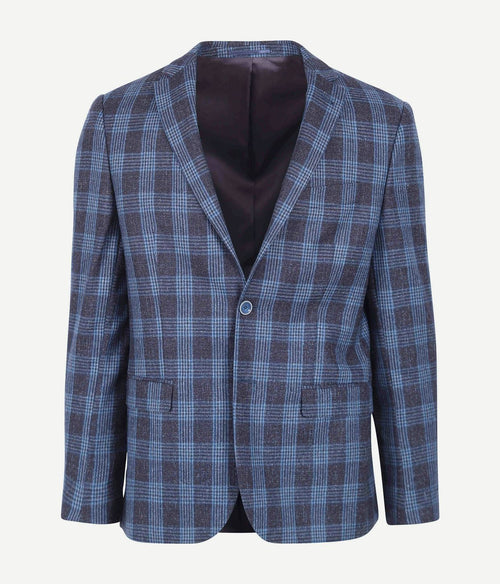 Suitable prestige colbert amqui ruit blauw