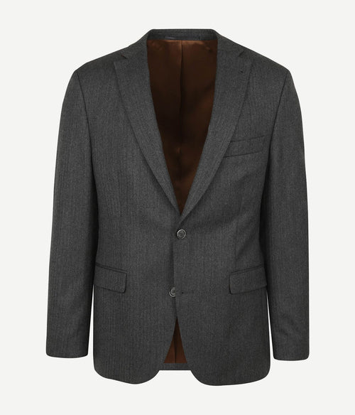 Suitable prestige colbert wol herringbone grijs