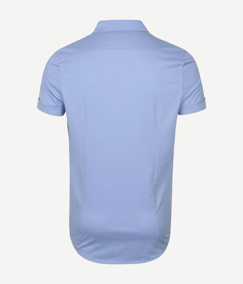 Suitable prestige earl short sleeve overhemd lichtblauw