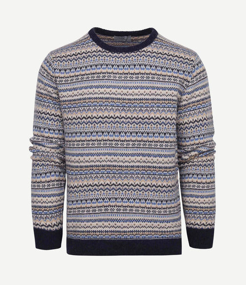 Prestige fair isle pullover beige