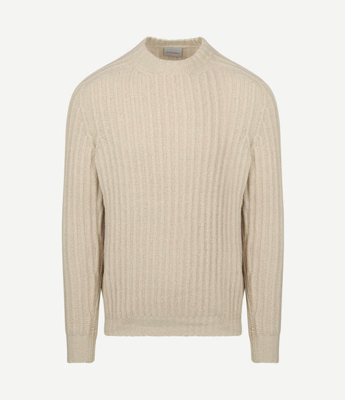 Pullover boiled wool ecru
