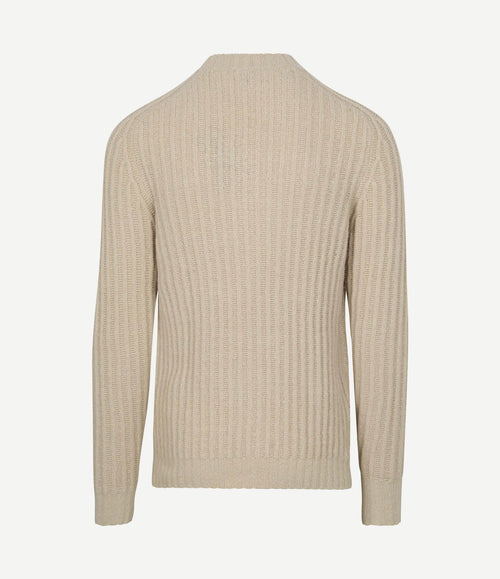 Pullover boiled wool ecru