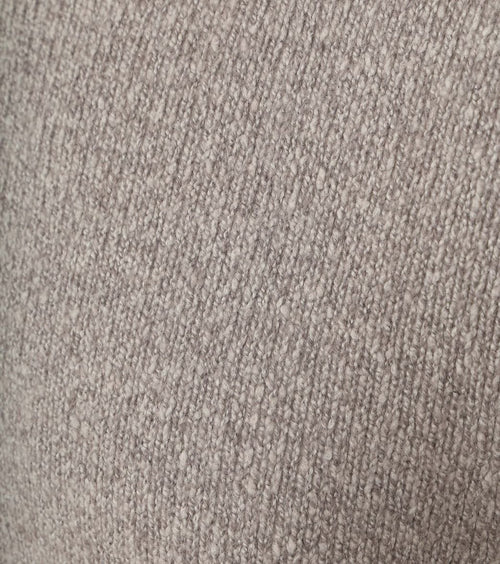 Suitable pullover boiled wool taupe