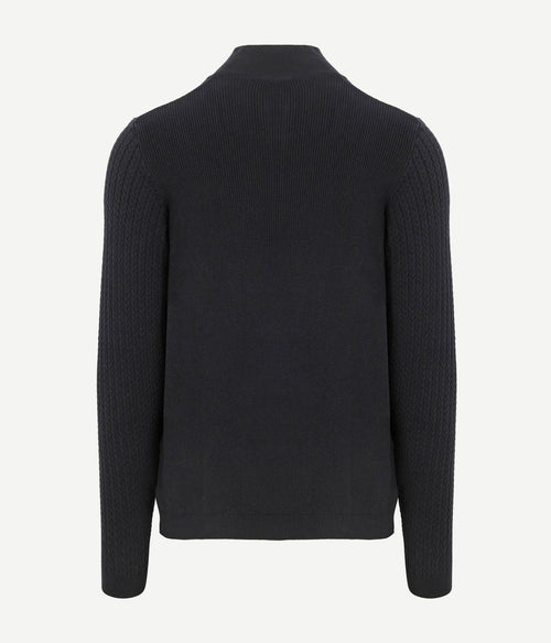 Suitable pullover camock donkerblauw