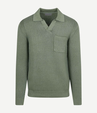 Raw trui riva knit groen
