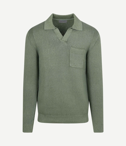 Raw trui riva knit groen