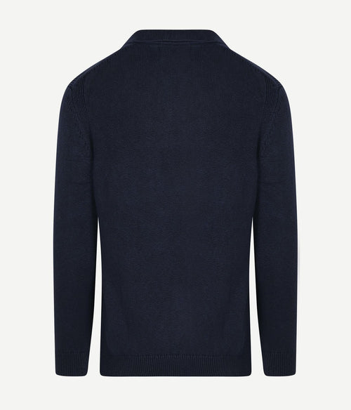 Raw trui riva knit donkerblauw