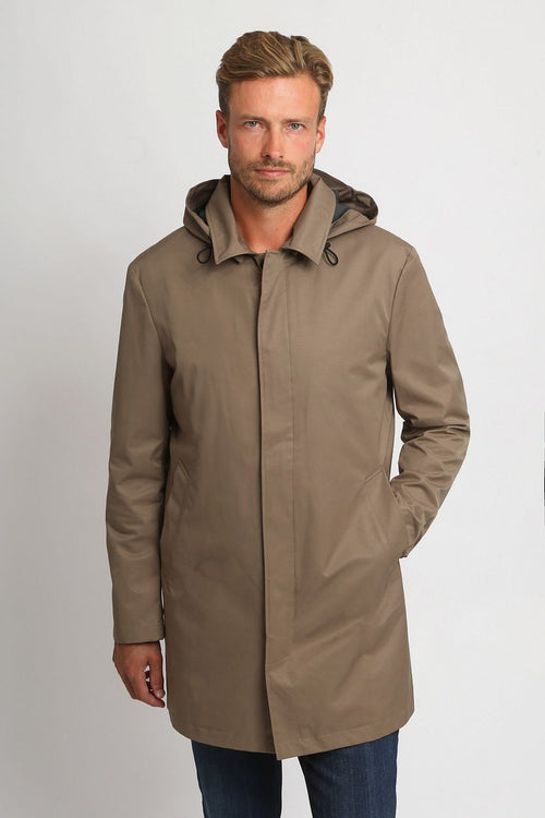Suitable regenjas taupe