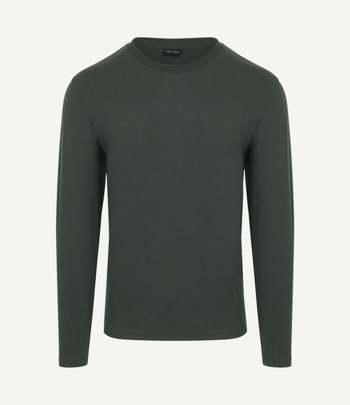Respect longsleeve heavy t-shirt donkergroen