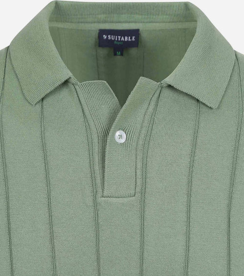 Suitable respect polo drop needle groen