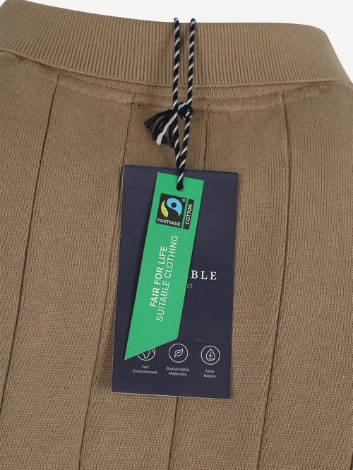 Respect polo drop needle taupe