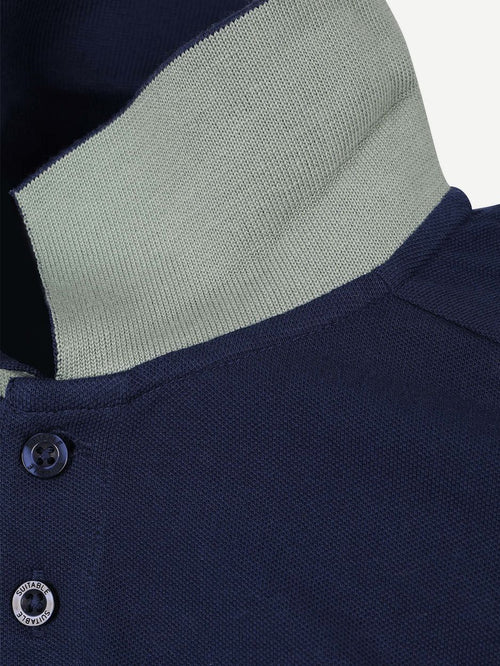 Respect polo tiger donkerblauw