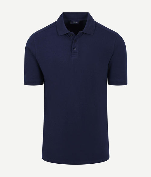 Respect polo tiger donkerblauw