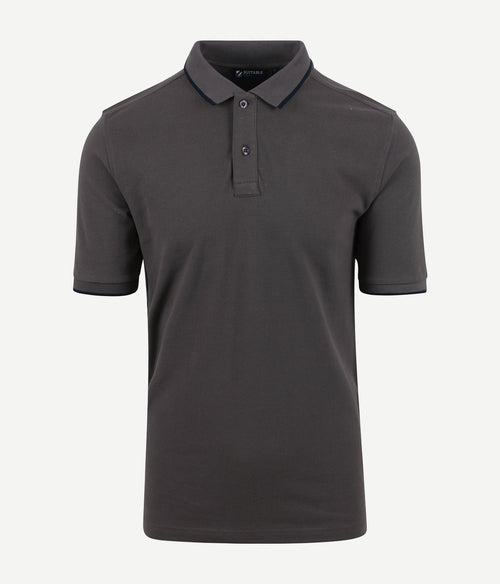 Suitable respect polo tip ferry antraciet | Regular-fit