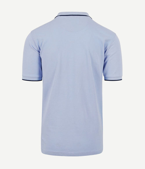 Suitable respect polo tip ferry lichtblauw | Regular-fit