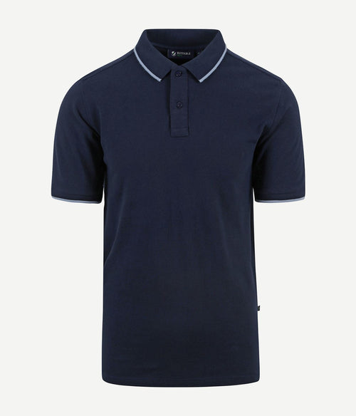 Respect polo tip ferry donkerblauw