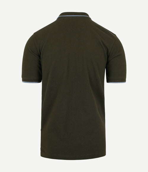 Suitable respect polo tip ferry olijfgroen | Regular-fit