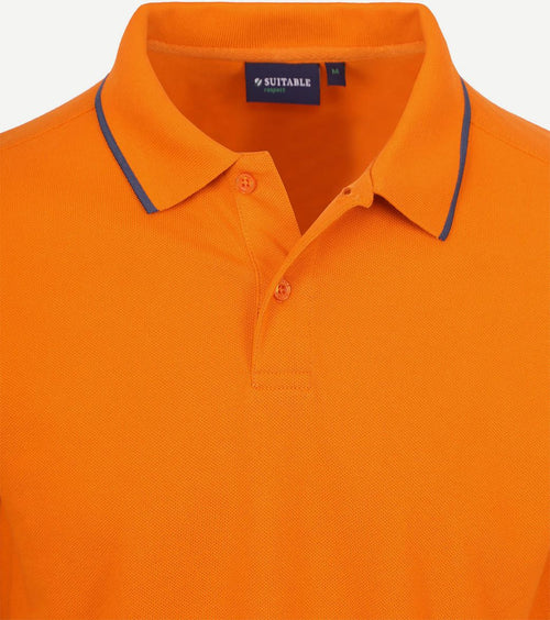 Suitable respect polo tip ferry oranje | Regular-fit
