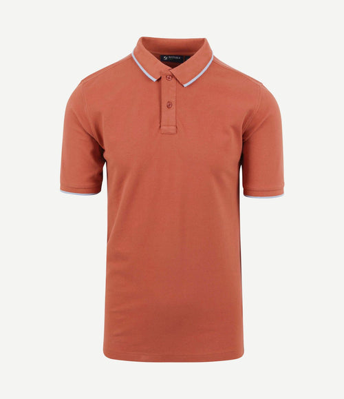 Respect polo tip ferry terracotta