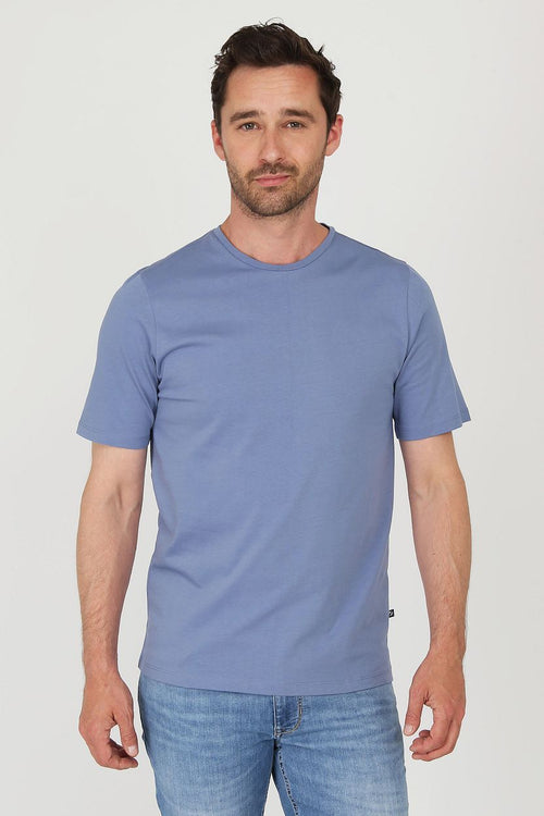 Suitable respect t-shirt Jim blauw