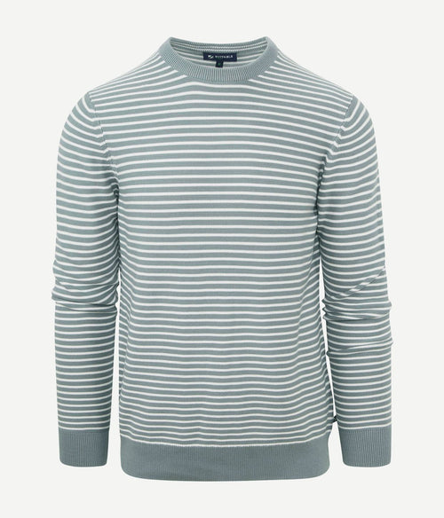 Suitable respect trui otto groen streep | Regular-fit