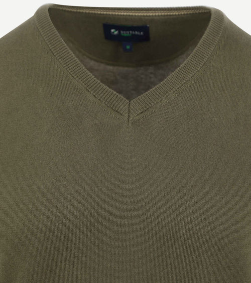 Suitable respect vinir pullover olijfgroen