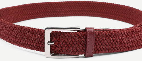 Geweven riem bordeaux