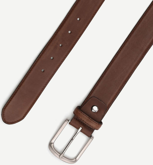 Suitable riem casual donkerbruin