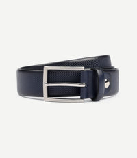 Riem structuur leer donkerblauw