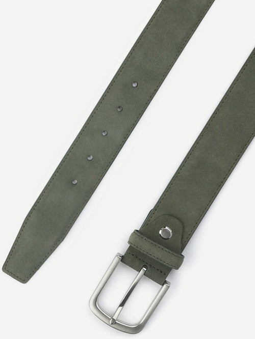 Suitable riem suède leer groen
