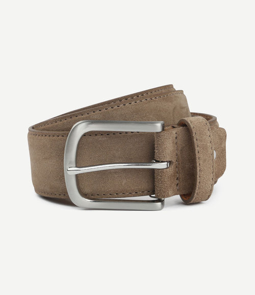 Riem suède leer lichtbruin