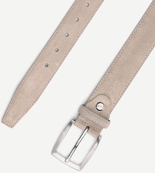 Suitable riem suede wit beige