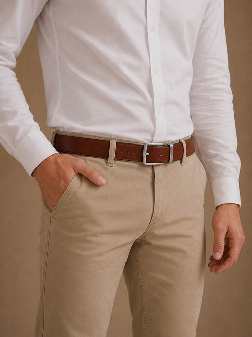 Riem zwart leer