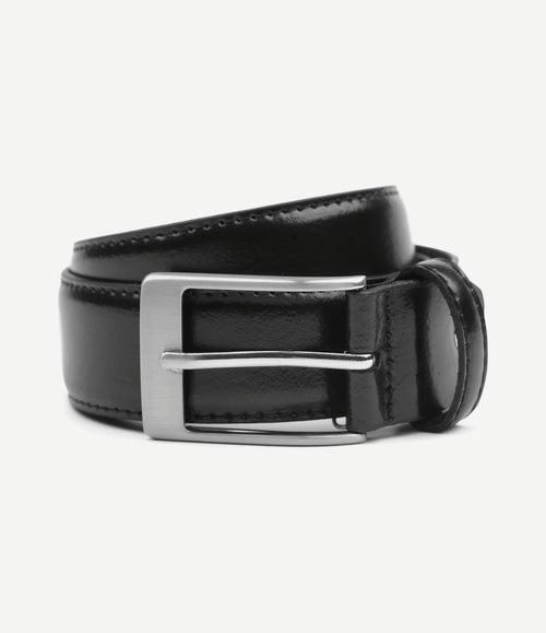 Riem zwart leer 010