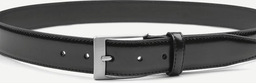 Suitable riem zwart leer 010