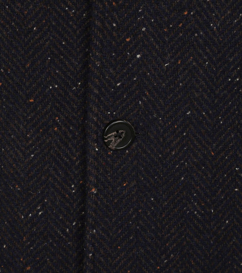 Suitable robert coat wol donkerblauw