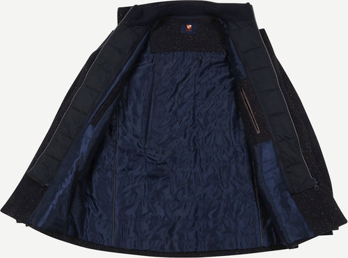 Suitable robert coat wol donkerblauw