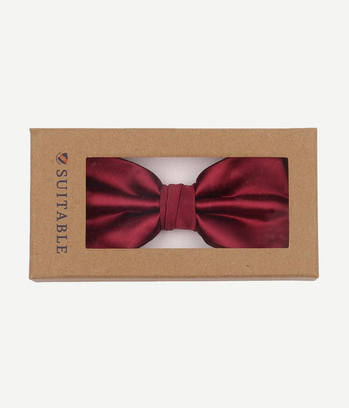 Suitable satijnen strik bordeaux