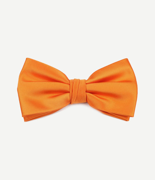 Satijnen strik oranje