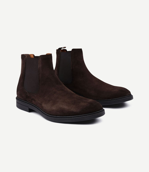 Chelsea boot suede bruin