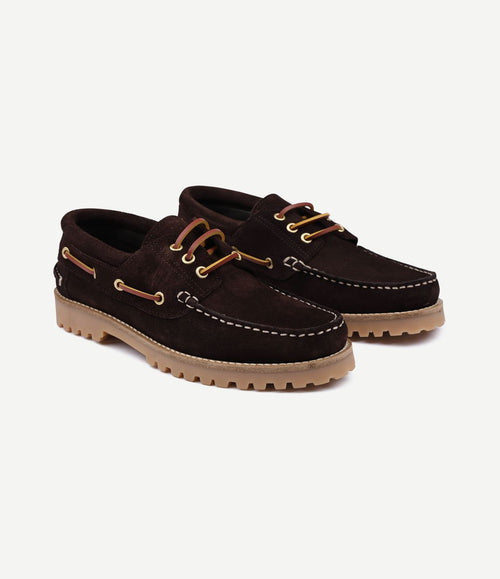 Bootschoenen suede bruin